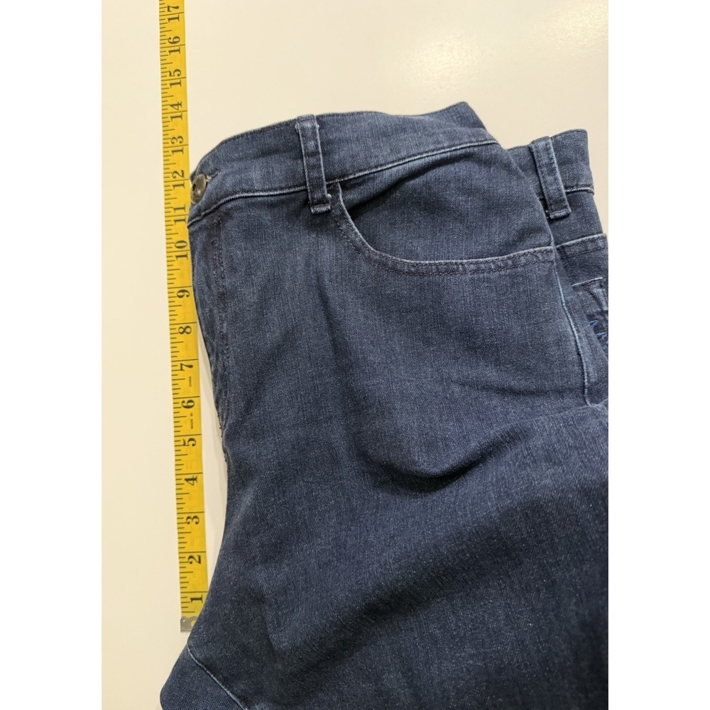Soft Surroundings Jeans Womens‎ 16P Dark Wash Straight Leg Stretch Blue Denim - Picture 5 of 10
